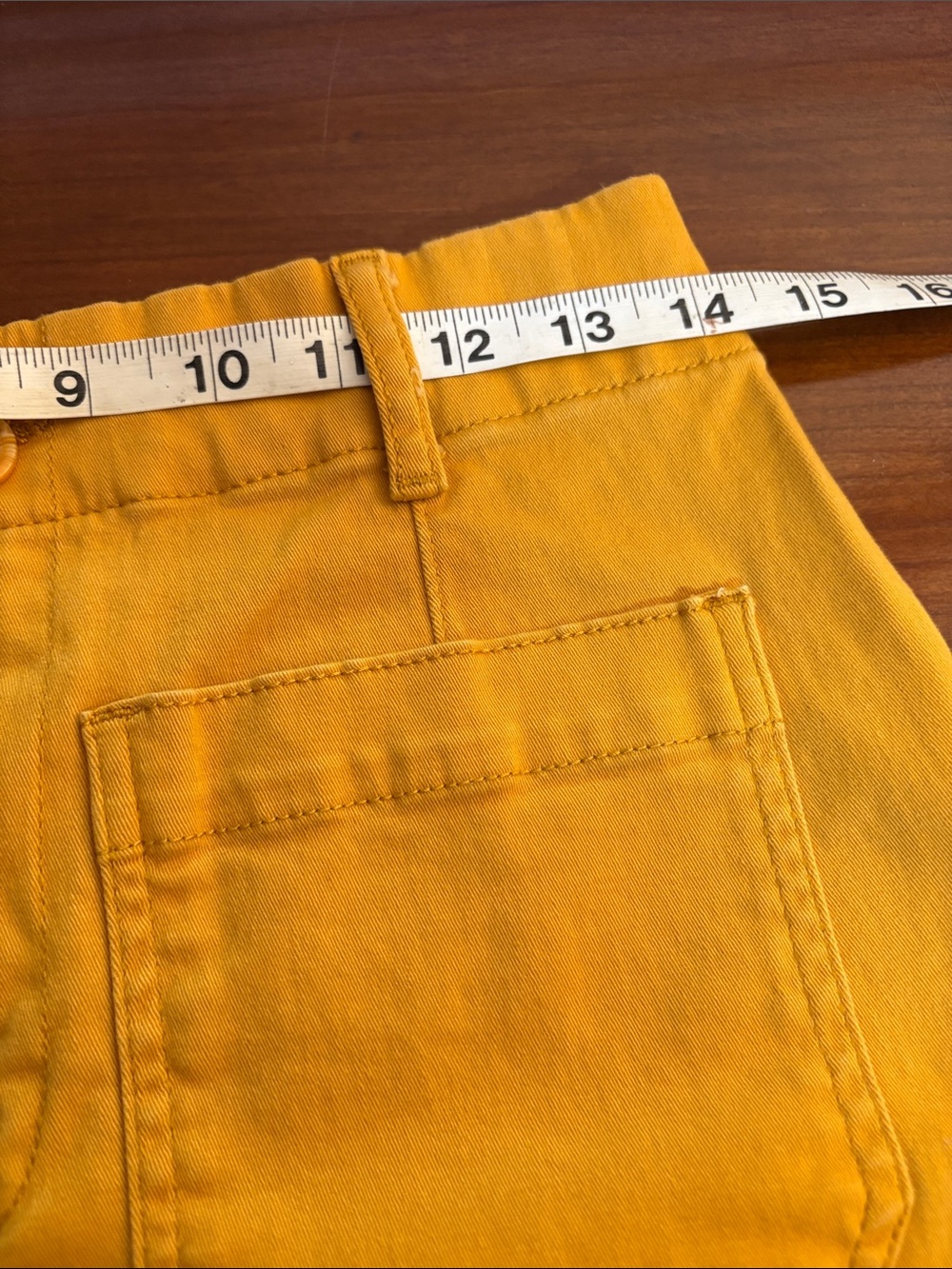 bagatelle Mustard YellowHigh-Waist Shorts Size 8 - Picture 7 of 10